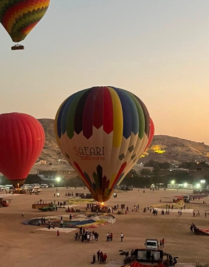 إقبال كبير على رحلات البالون الطائر بالأقصر إقبال كبير على رحلات البالون الطائر بالأقصر