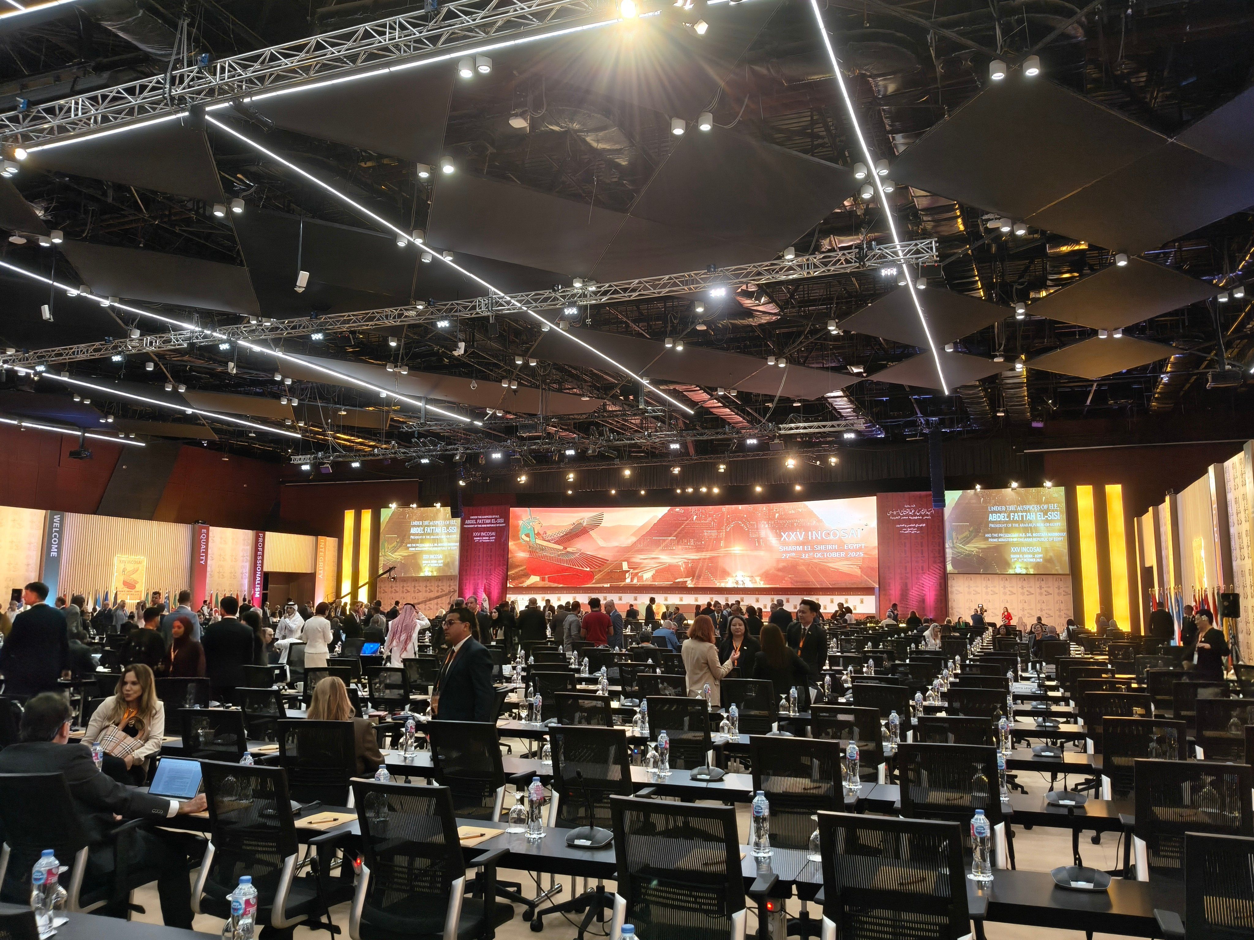 مصر تستضيف الدورة الخامسة والعشرين من المؤتمر الدولي للأجهزة العليا للرقابة الإنكوساي 25بشرم الشيخ مصر تستضيف الدورة الخامسة والعشرين من المؤتمر الدولي للأجهزة العليا للرقابة الإنكوساي 25بشرم الشيخ