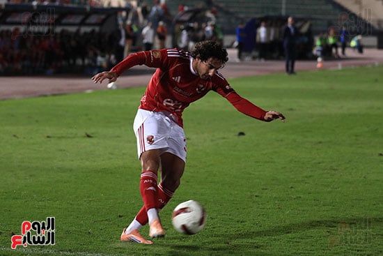 محمد هانى خلال المباراة محمد هانى خلال المباراة