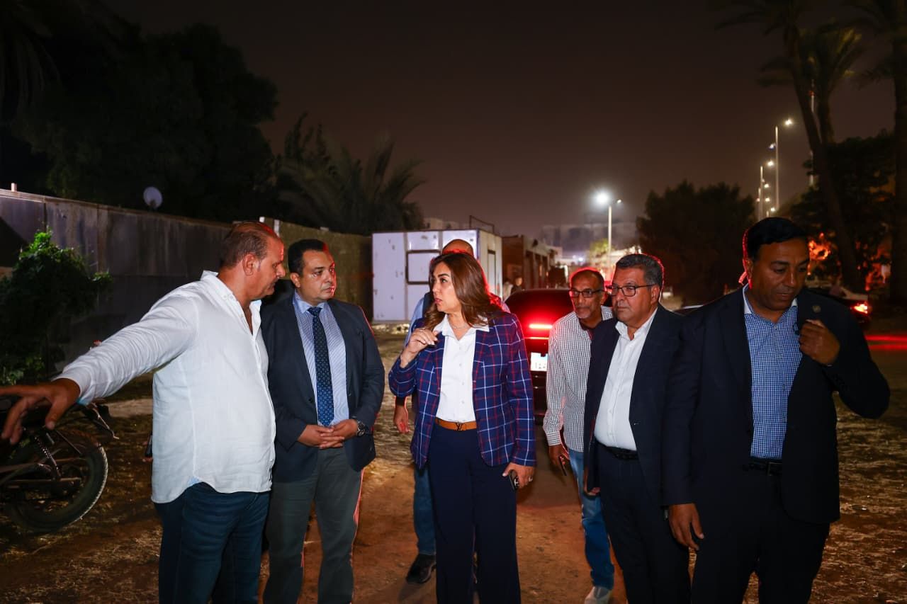 وزيرة التنمية المحلية بموقع المتحف المصرى وزيرة التنمية المحلية بموقع المتحف المصرى