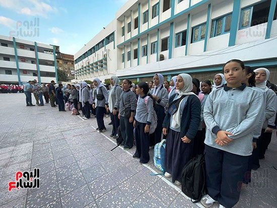 طابور الصباح في مدرسة الأورمان