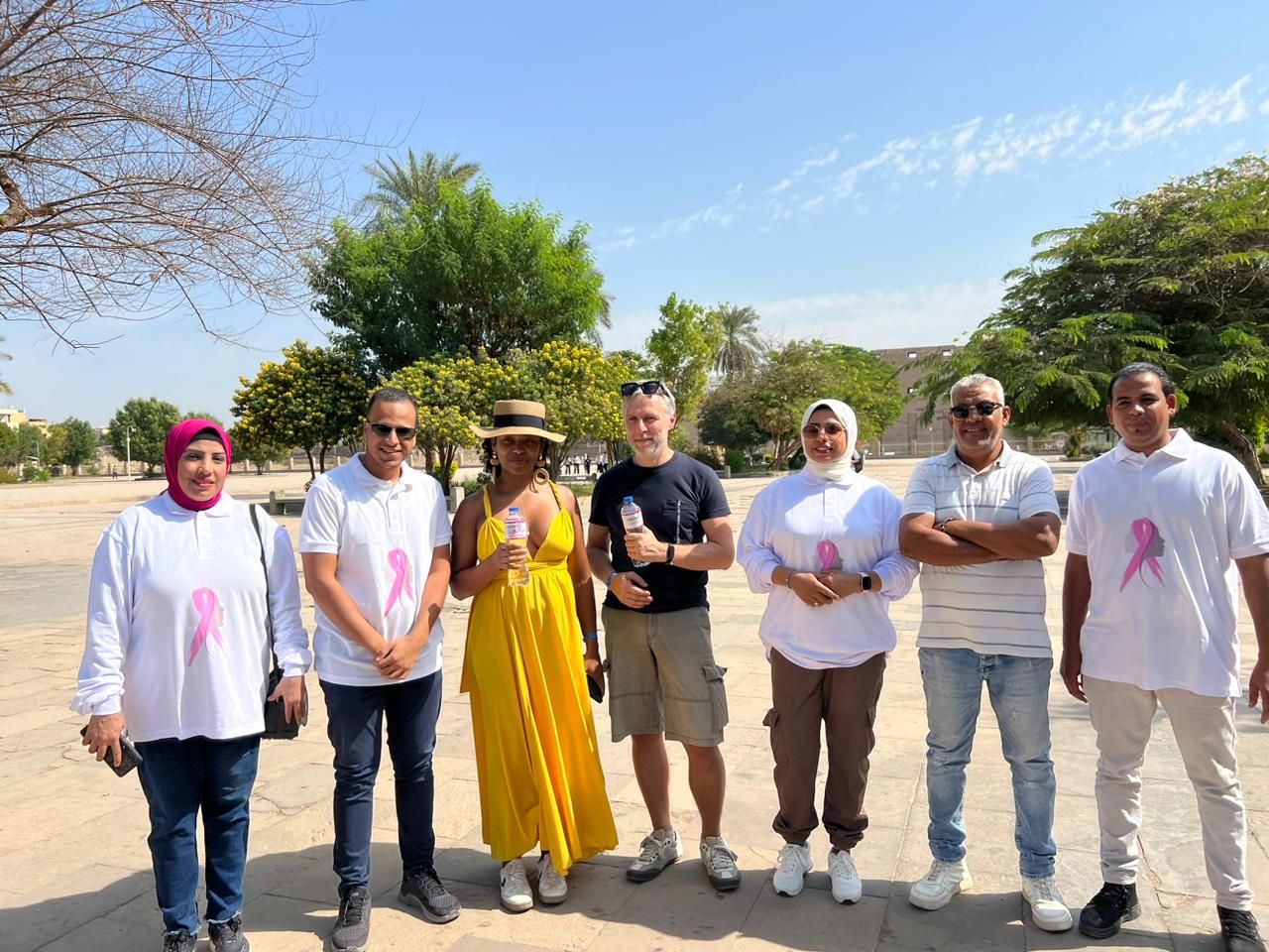 فعالية توعوية بمعبد الكرنك لمستشفى أورام الأقصر فعالية توعوية بمعبد الكرنك لمستشفى أورام الأقصر