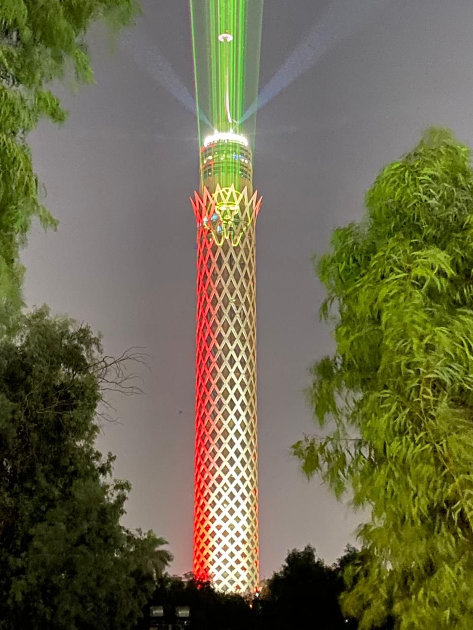 انارة برج القاهرة انارة برج القاهرة