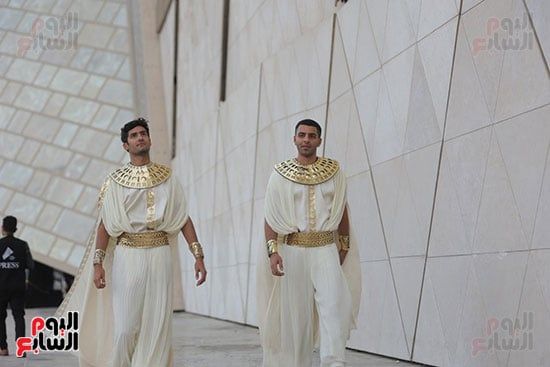 استعدادات مكثفة قبل انطلاق حفل افتتاح المتحف المصرى الكبير استعدادات مكثفة قبل انطلاق حفل افتتاح المتحف المصرى الكبير