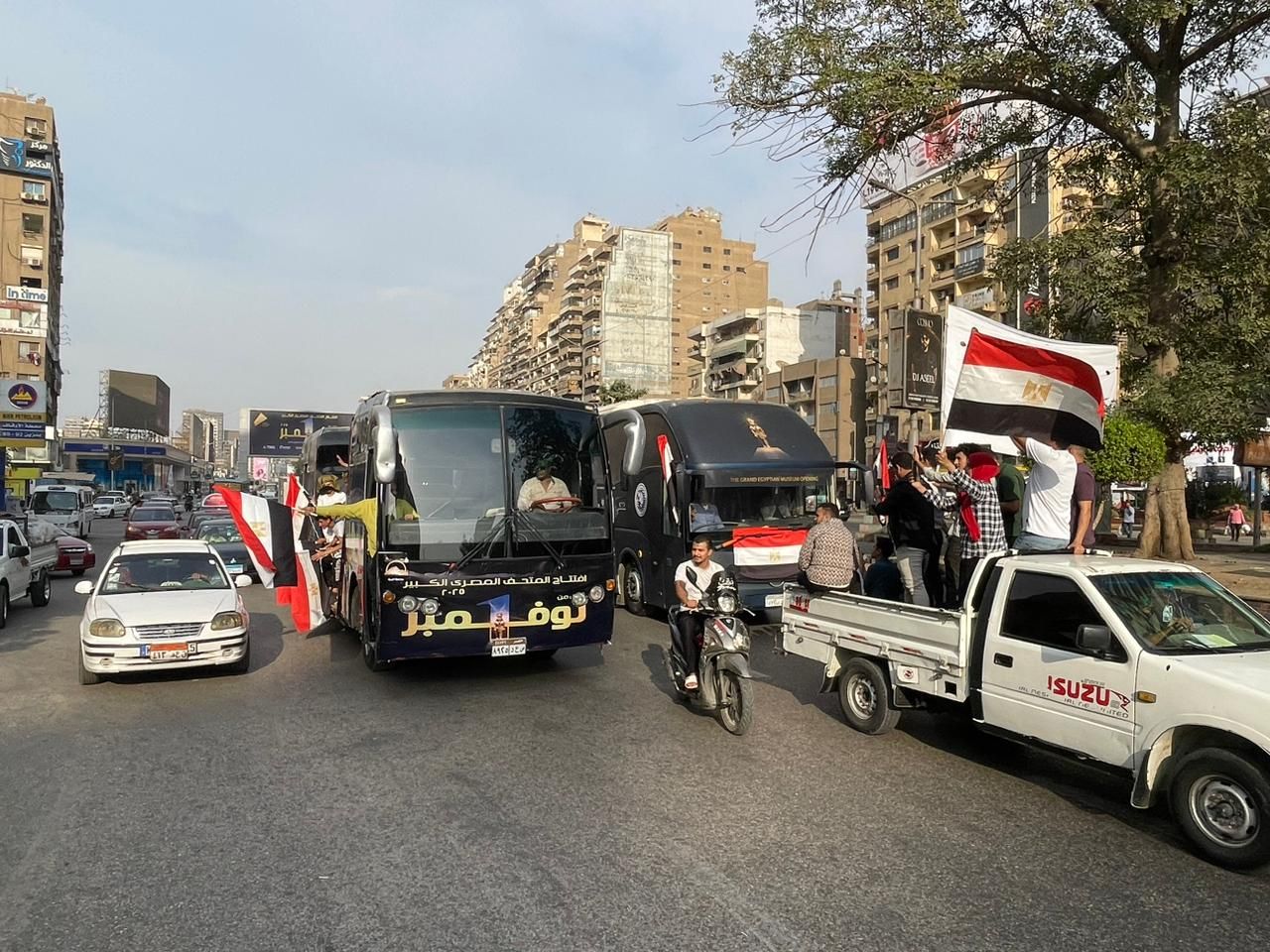 فرحة فى شوارع الجيزة فرحة فى شوارع الجيزة