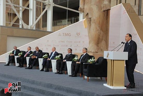 مؤتمر رئيس الوزراء قبل افتتاح المتحف مؤتمر رئيس الوزراء قبل افتتاح المتحف