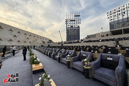 جانب من الاستعدادات لافتتاح المتحف المصرى الكبير جانب من الاستعدادات لافتتاح المتحف المصرى الكبير
