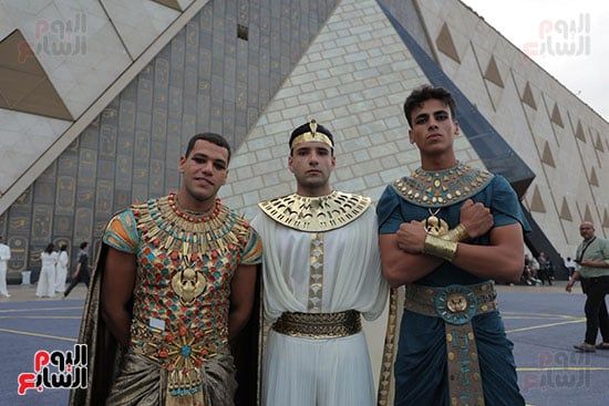 جانب من الاستعدادات بالمتحف المصرى الكبير جانب من الاستعدادات بالمتحف المصرى الكبير