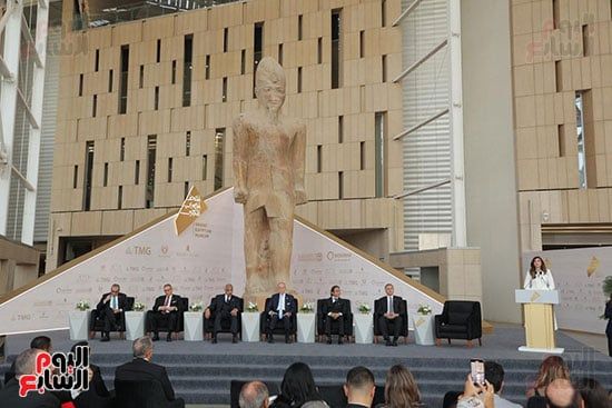 مؤتمر صحفى لرئيس الوزراء من المتحف المصرى الكبير مؤتمر صحفى لرئيس الوزراء من المتحف المصرى الكبير