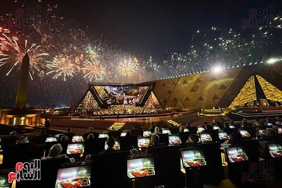 جفل افتتاح المتحف المصرى الكبير ألعاب ناريى فى سماء القاهرة جفل افتتاح المتحف المصرى الكبير ألعاب ناريى فى سماء القاهرة