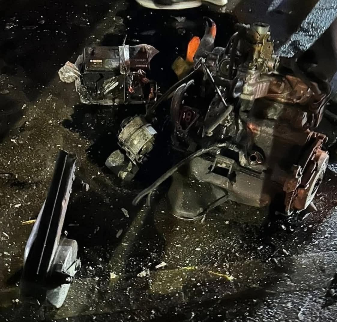 السيارة المحطمة السيارة المحطمة