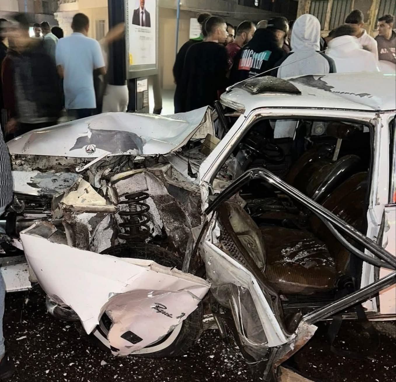 تحطم سيارة ملاكى فى حادث تصادم بالإسكندرية تحطم سيارة ملاكى فى حادث تصادم بالإسكندرية