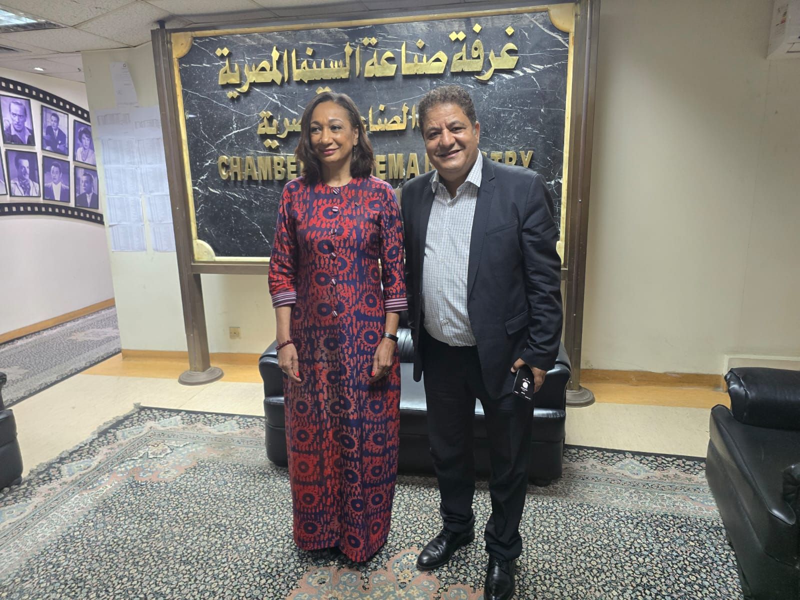 وزيرة الثقافة في كوت ديفوار والسيناريست سيد فؤاد وزيرة الثقافة في كوت ديفوار والسيناريست سيد فؤاد