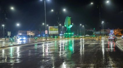 أمطار على منطقة الجوف ومحافظاتها