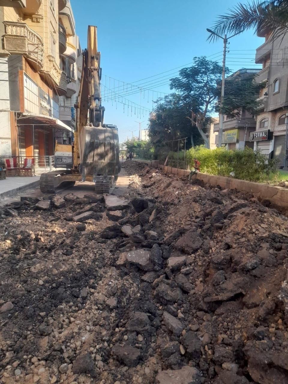 الحفر وتجهيز المنطقة من الخدمات الحفر وتجهيز المنطقة من الخدمات