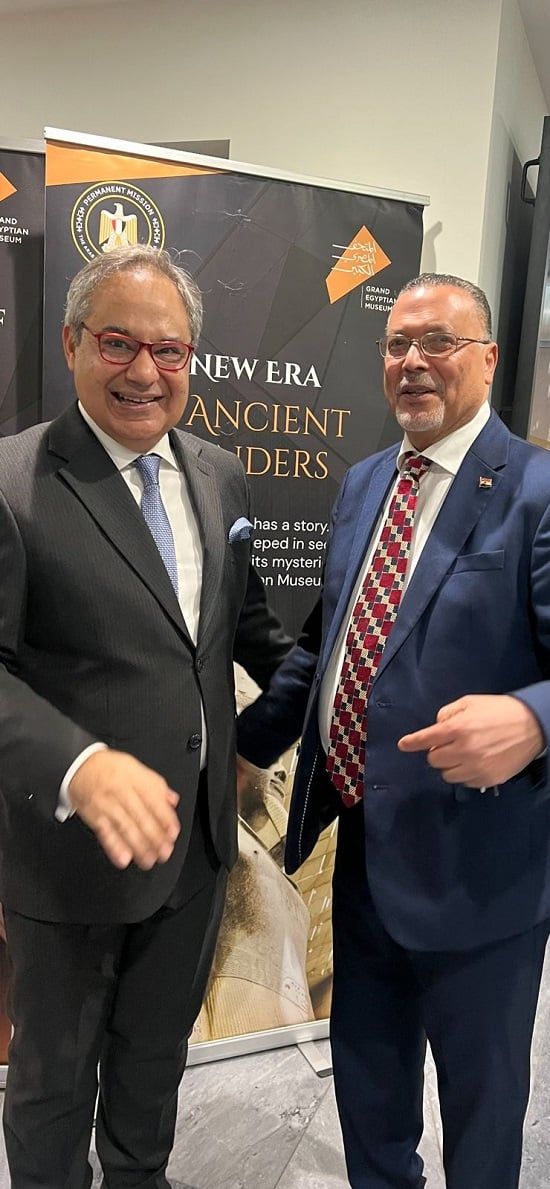 مندوب مصر الدائم بجنيف يحتفل بإفتتاح المتحف المصرى الكبير (1) مندوب مصر الدائم بجنيف يحتفل بإفتتاح المتحف المصرى الكبير (1)