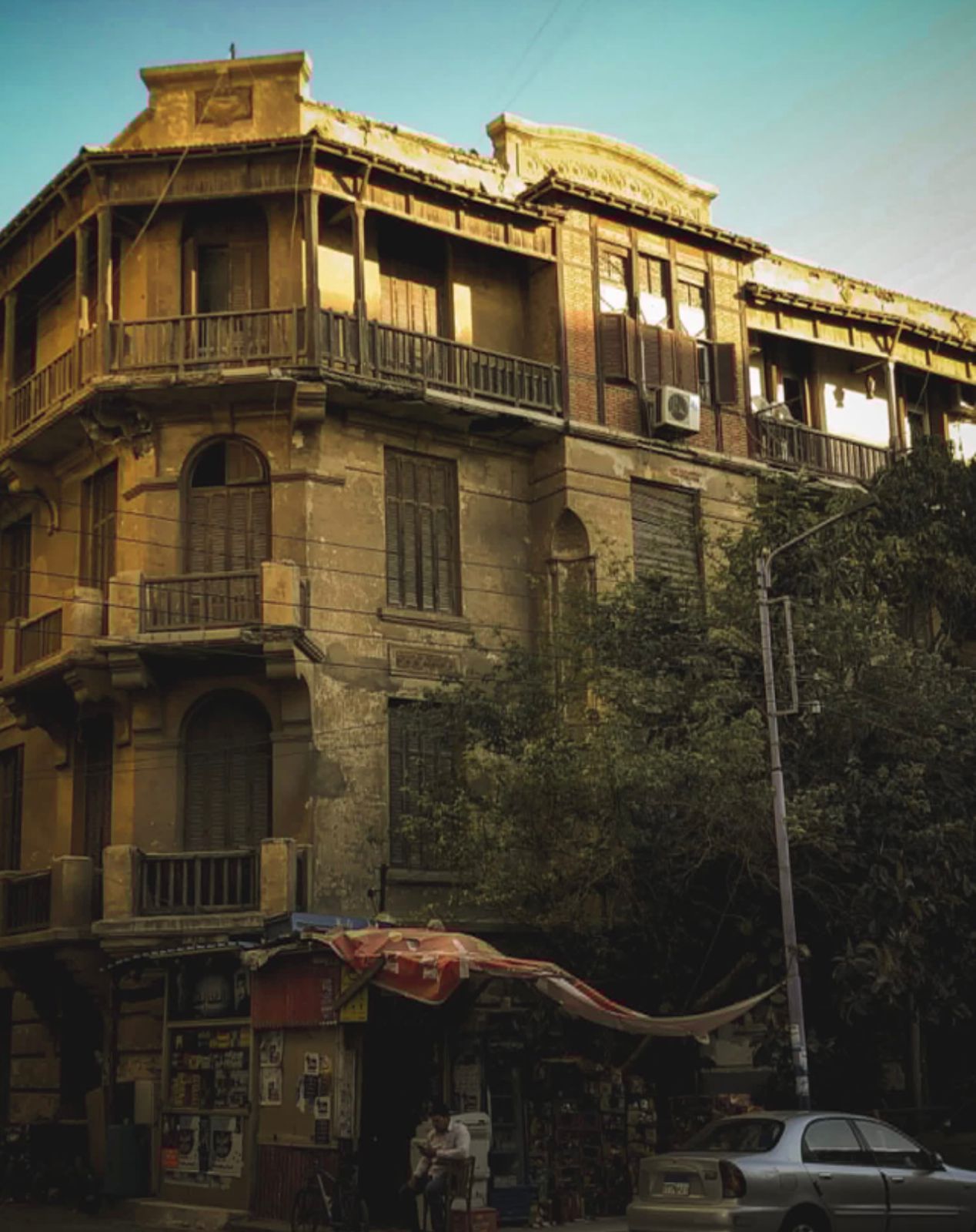 الطراز المعماري للمنازل بشارع المختلط بالمنصورة