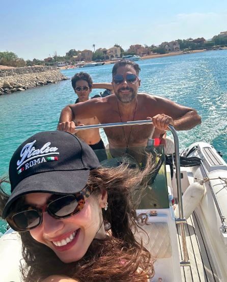 مايان السيد واحمد السعدني في الجونة مايان السيد واحمد السعدني في الجونة