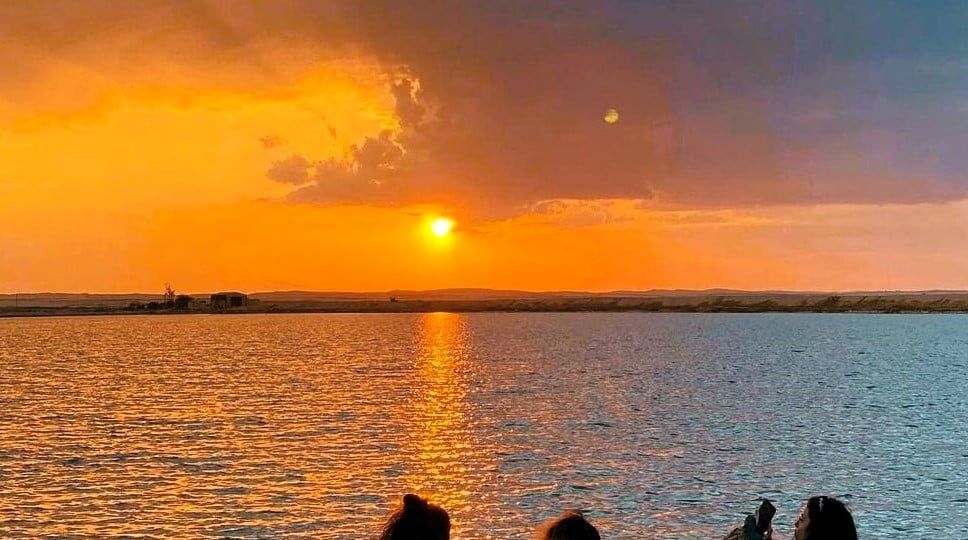 الغروب على بحيرات سيوة الغروب على بحيرات سيوة