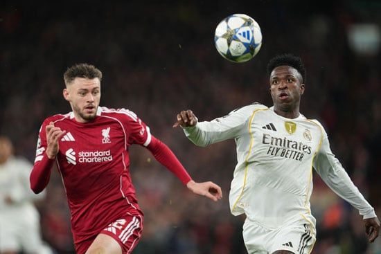 جانب من مباراة ريال مدريد وليفربول