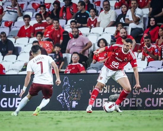 تريزيجيه خلال المباراة تريزيجيه خلال المباراة