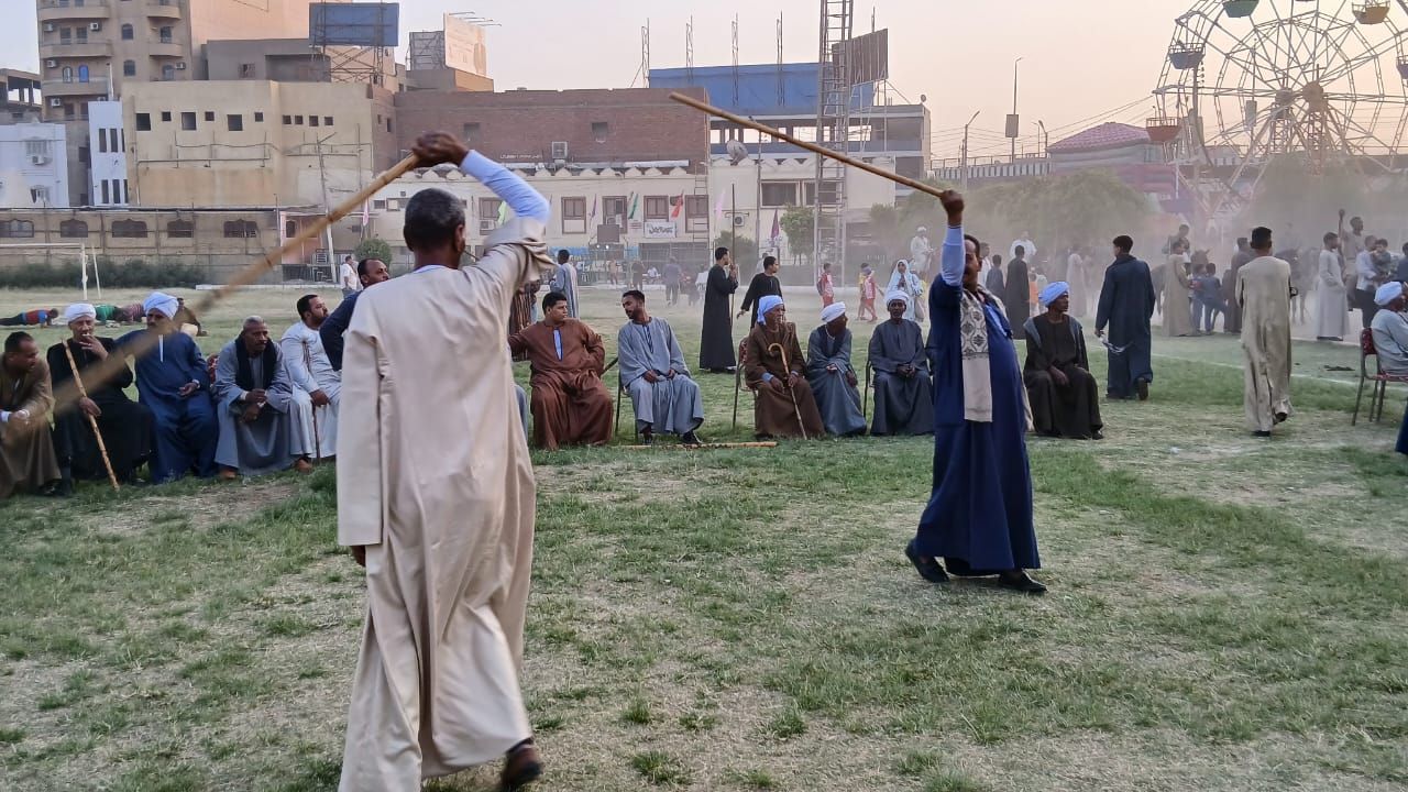 لعبة التحطيب في قنا لعبة التحطيب في قنا