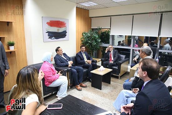 وزير الرياضة يزور اليوم السابع وزير الرياضة يزور اليوم السابع