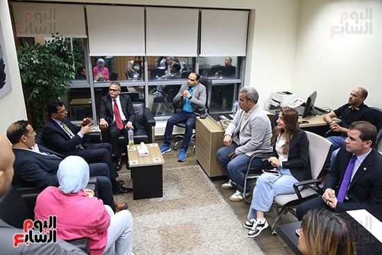 وزير الرياضة والزملاء في اليوم السابع وزير الرياضة والزملاء في اليوم السابع