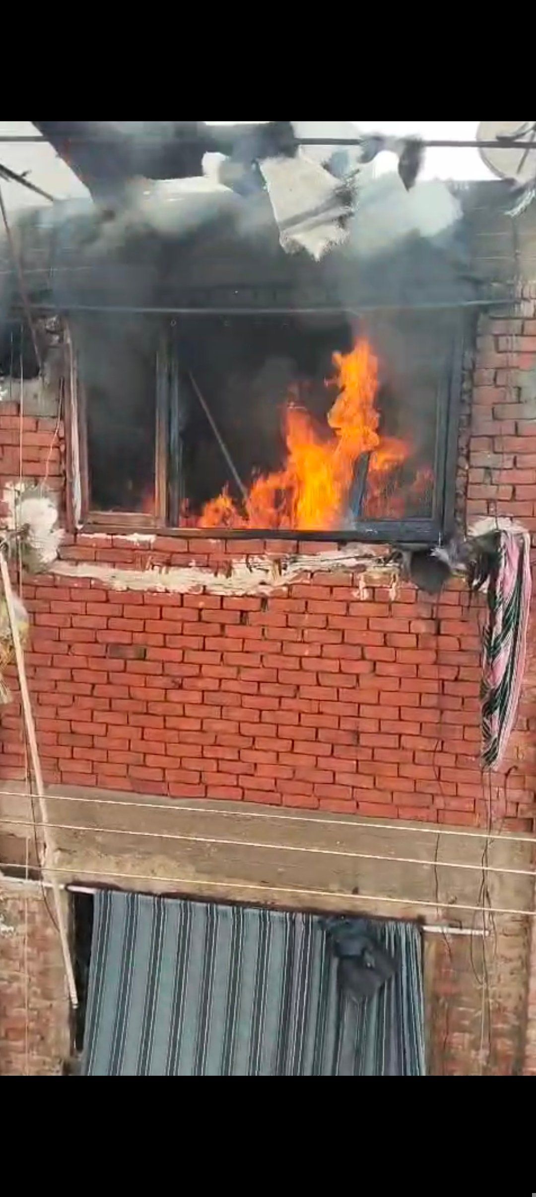 حريق بشقة في شبرا الخيمة حريق بشقة في شبرا الخيمة