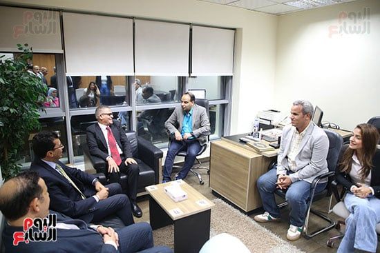 حوار بين وزير الرياضة ورئيس تحرير اليوم السابع حوار بين وزير الرياضة ورئيس تحرير اليوم السابع