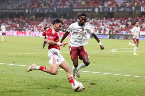 زيزو خلال المباراة زيزو خلال المباراة