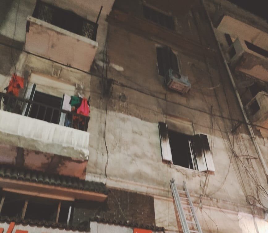 السيطرة علي حريق شقة في الإسكندرية السيطرة علي حريق شقة في الإسكندرية