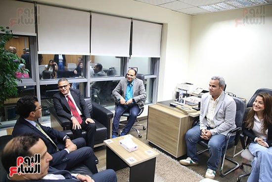 وزير الرياضة يتحدث مع رئيس تحرير اليوم السابع وزير الرياضة يتحدث مع رئيس تحرير اليوم السابع