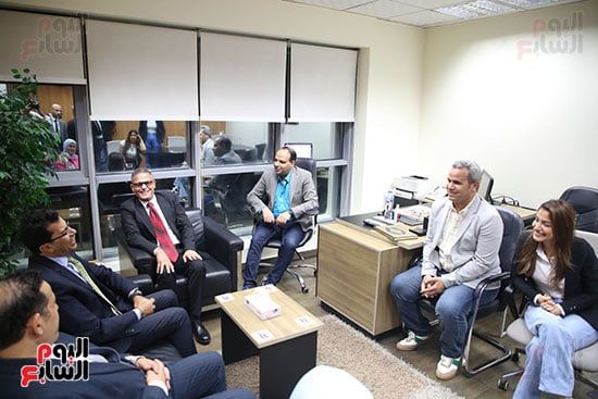 وزير الرياضة في زيارة لليوم السابع وزير الرياضة في زيارة لليوم السابع