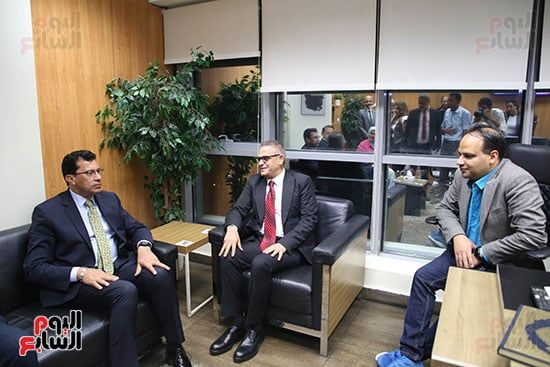 رئيس تحرير اليوم السابع يستقبل وزير الرياضة رئيس تحرير اليوم السابع يستقبل وزير الرياضة
