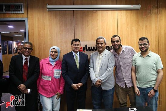 وزير الرياضة في زيارته لليوم السابع وزير الرياضة في زيارته لليوم السابع