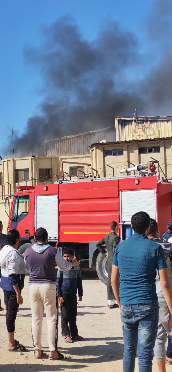 حريق مصنع في العامرية (1) حريق مصنع في العامرية (1)