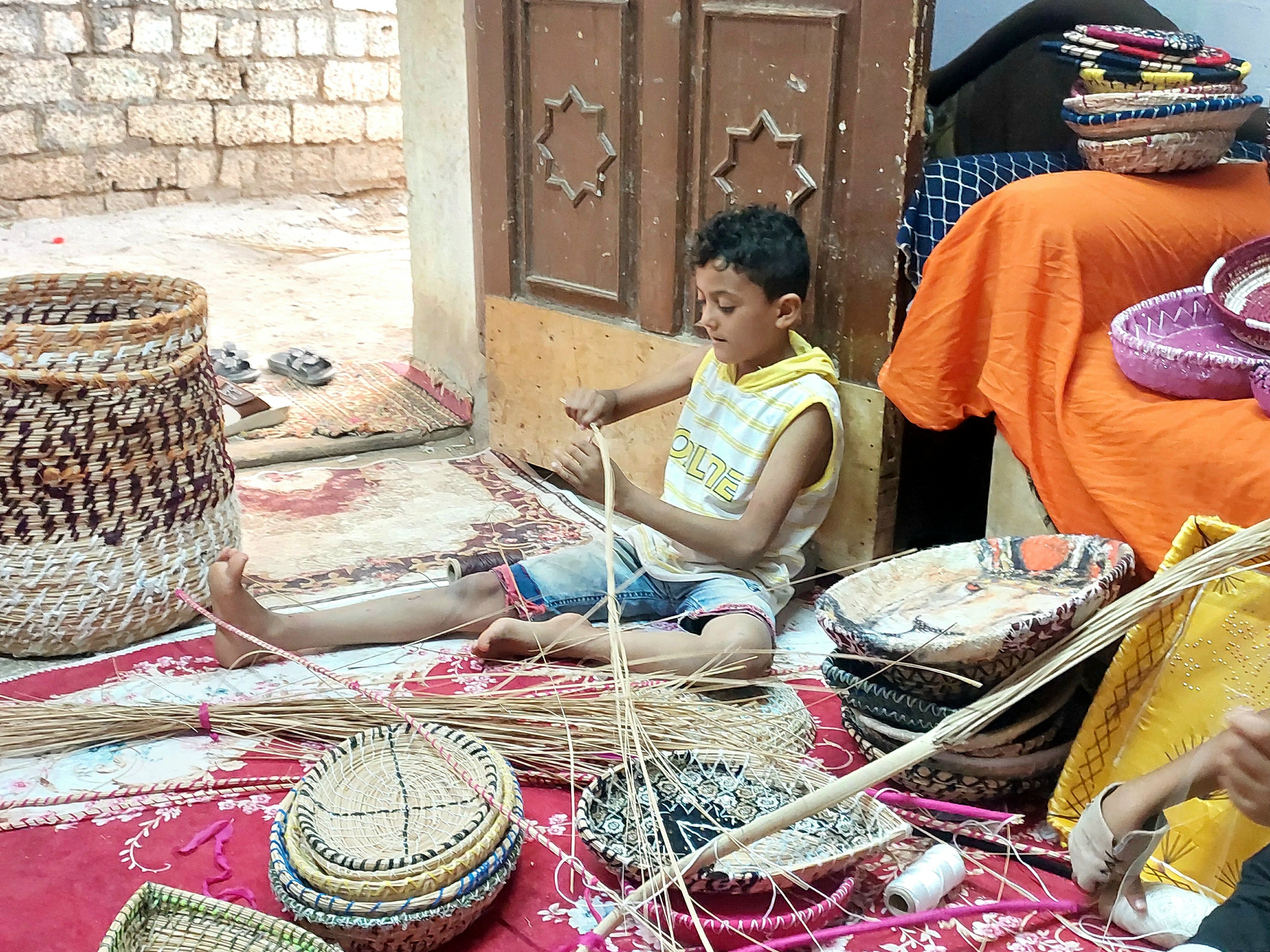 قطع فنية من عرجون النخيل فى الوادى الجديد (1) قطع فنية من عرجون النخيل فى الوادى الجديد (1)