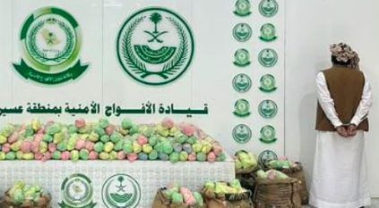 القبض على مواطن لترويجه 127 كيلو جرامًا من القات بعسير