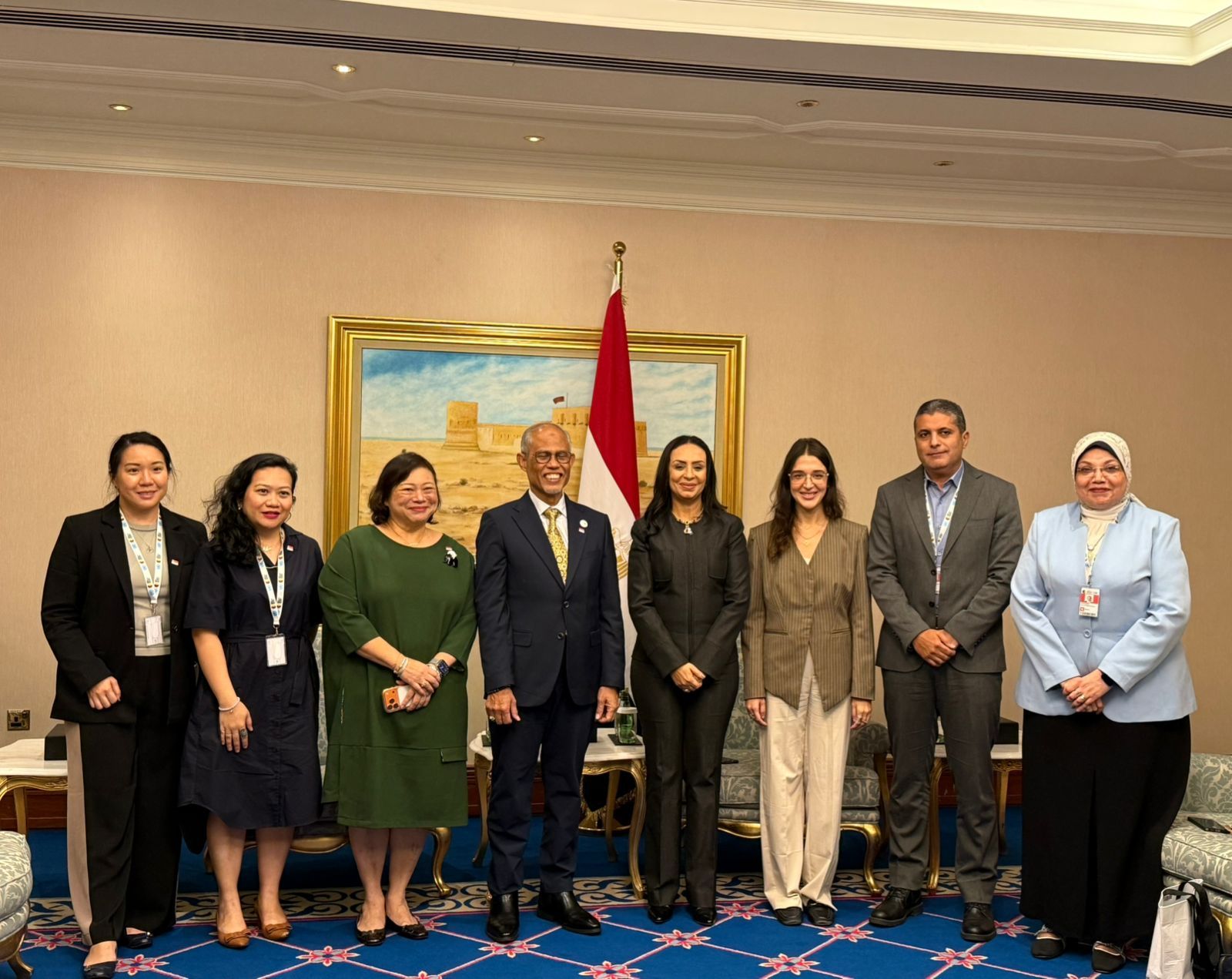 الدكتورة مايا مرسي وزيرة التضامن مع وزير الأسرة والتنمية الاجتماعية فى سنغافورة الدكتورة مايا مرسي وزيرة التضامن مع وزير الأسرة والتنمية الاجتماعية فى سنغافورة