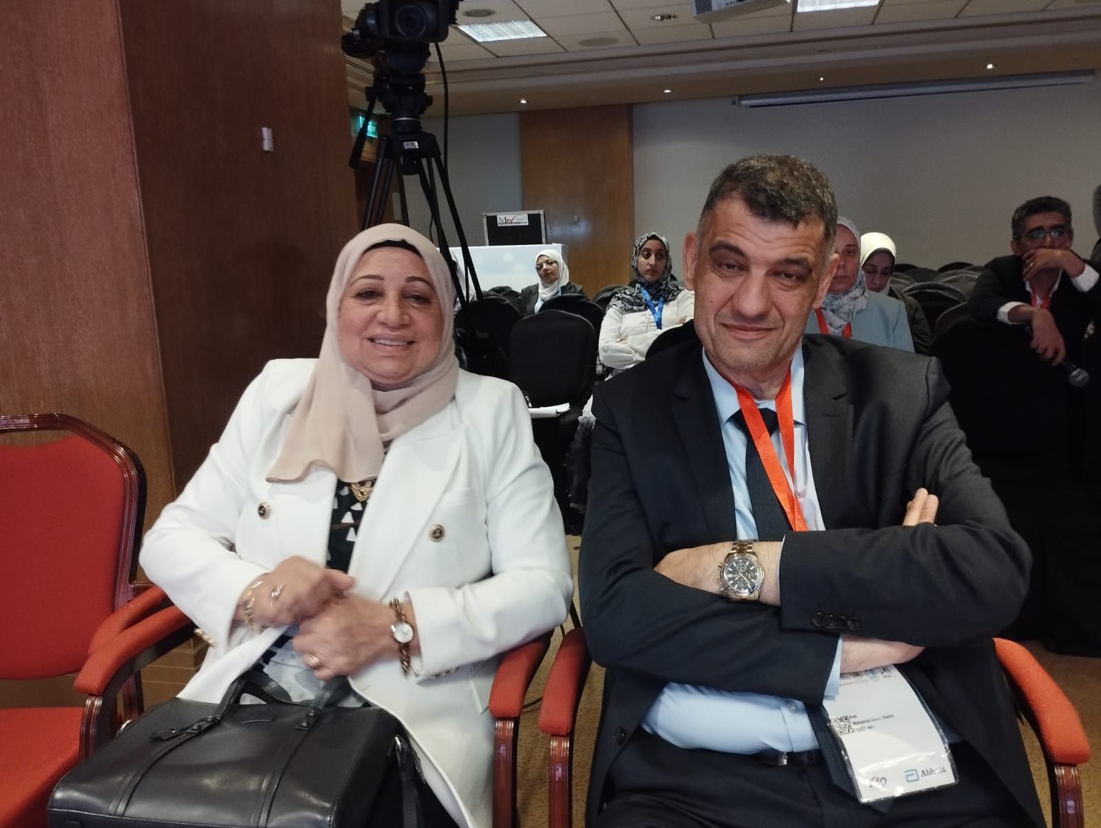 عميد المعهد القومى للاورام مع دكتورة هبة الظواهرى عميد المعهد القومى للاورام مع دكتورة هبة الظواهرى