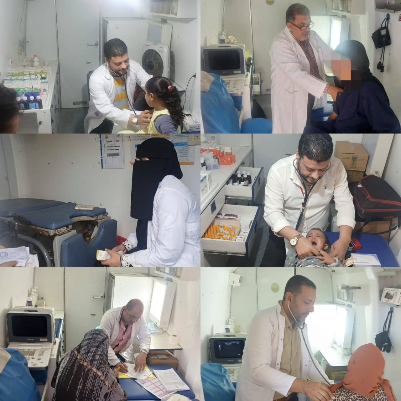 اجراء الكشف الطبي علىة المرضى اجراء الكشف الطبي علىة المرضى