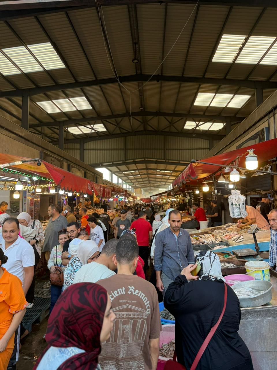 زحام في سوق اسماك بورسعيد زحام في سوق اسماك بورسعيد