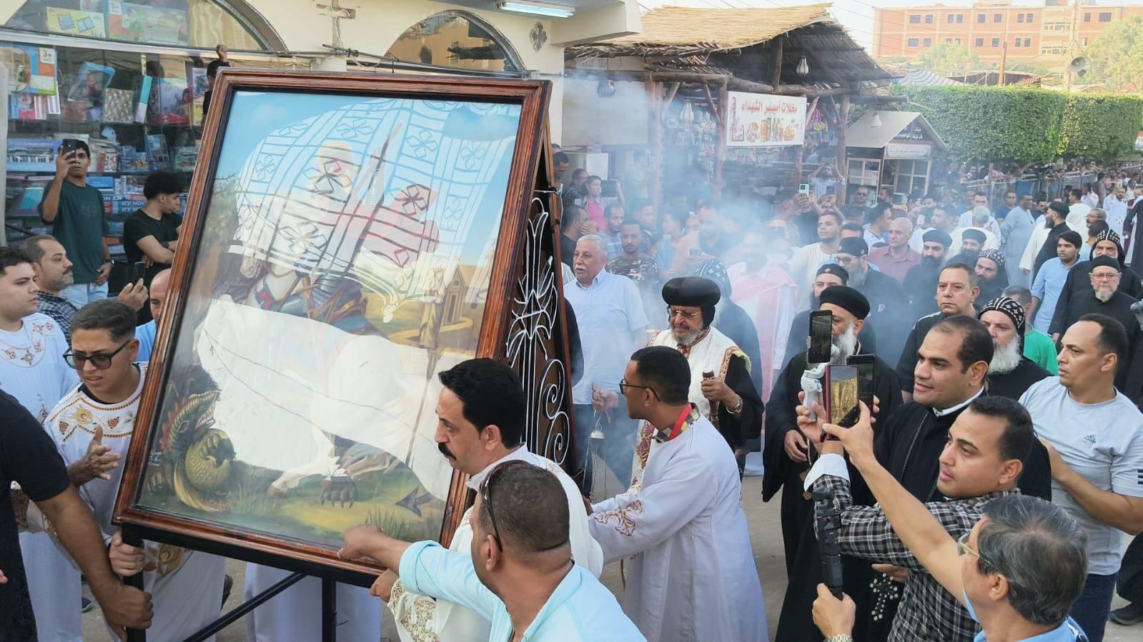 دير مارجرجس بجبل الرزيقات يبدأ أولى فعاليات الإحتفال السنوي