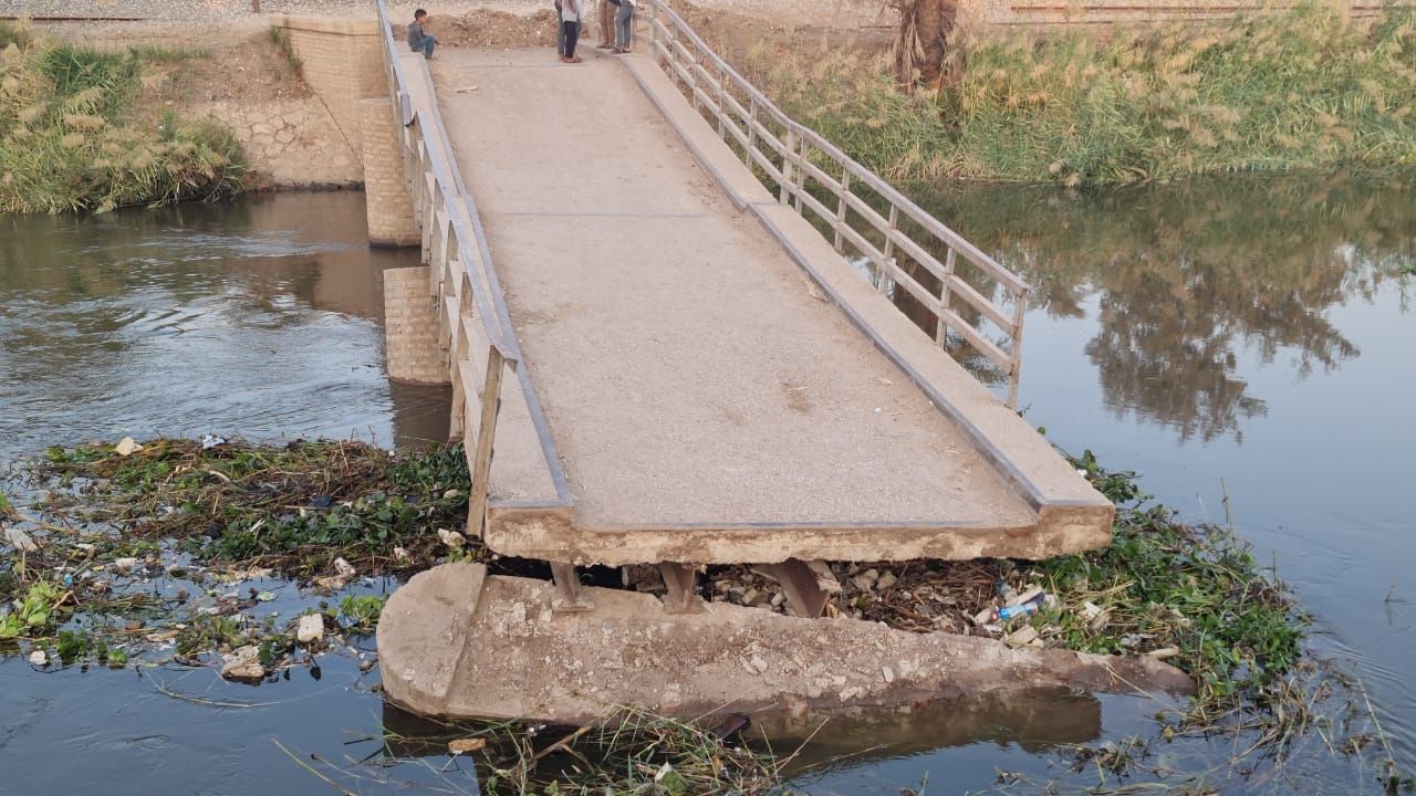 باقى الكوبرى المنهار