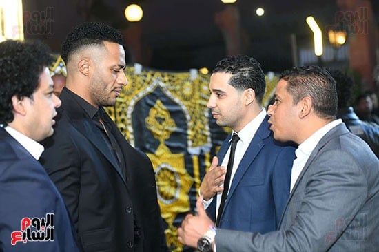 محمد رمضان يستقبل واجب العزاء محمد رمضان يستقبل واجب العزاء