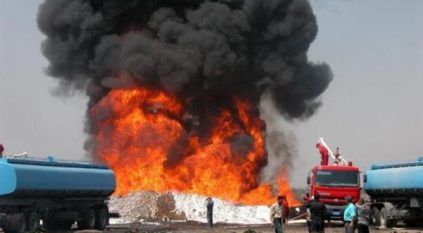 مصرع 10 أشخاص بانفجار ناقلة نفط في إندونيسيا