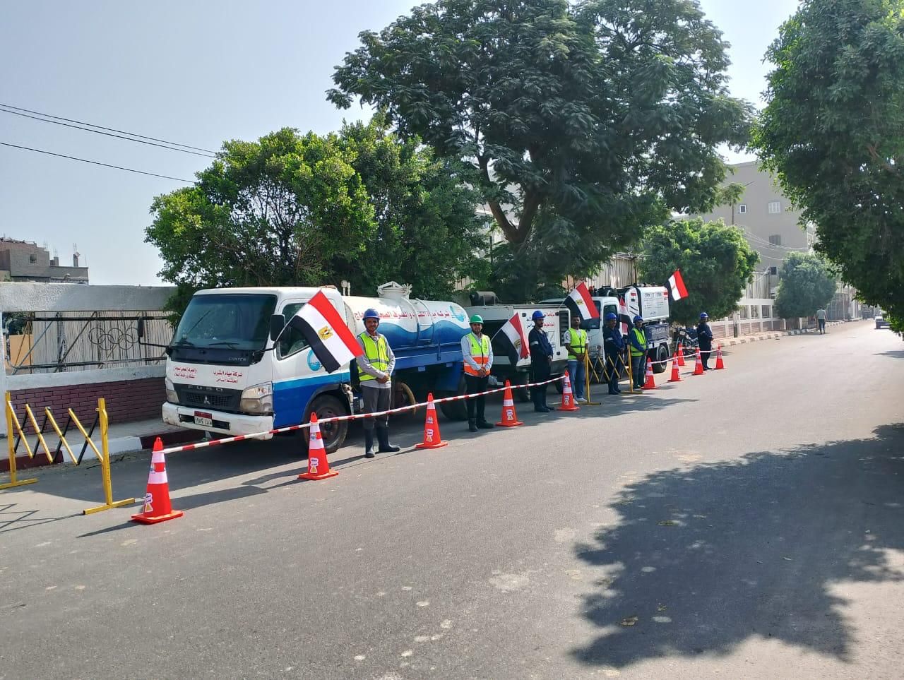 تمركز سيارات مياه الشرب