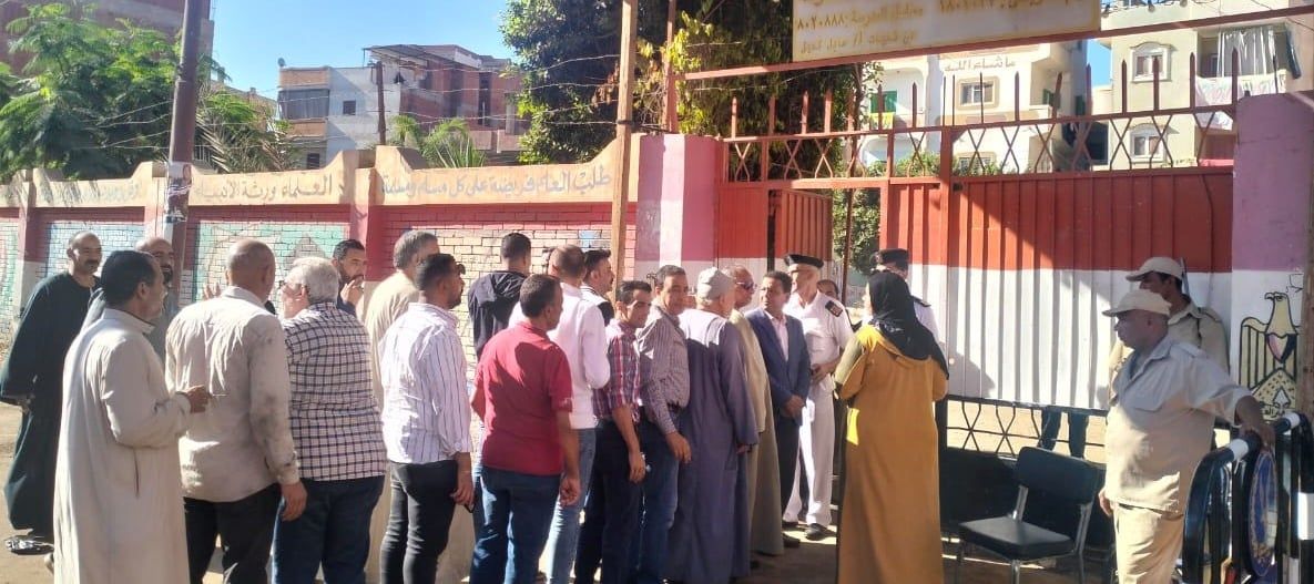 انتظام التصويت بانتخابات مجلس النواب بلجان دائرة كوم حمادة