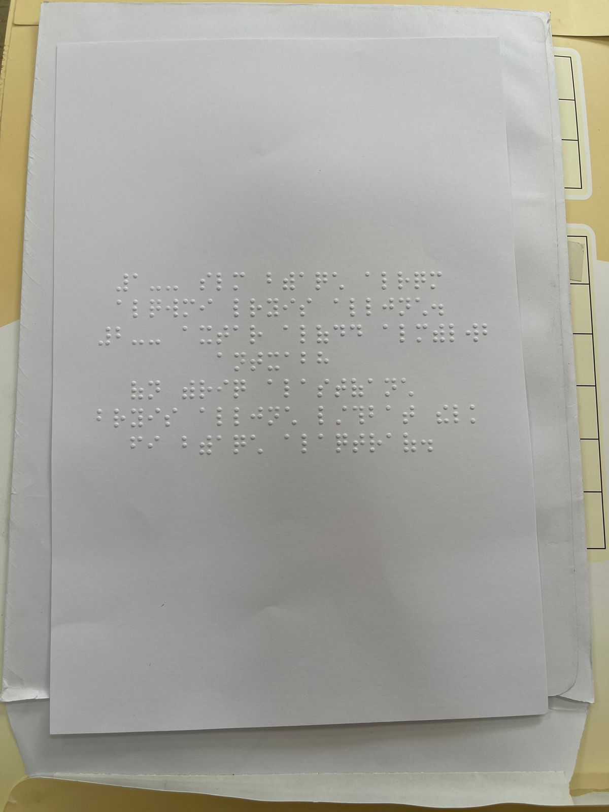 بطاقات انتخابية بلغة برايل مشاركة ذوى الإعاقة البصرية بطاقات انتخابية بلغة برايل مشاركة ذوى الإعاقة البصرية